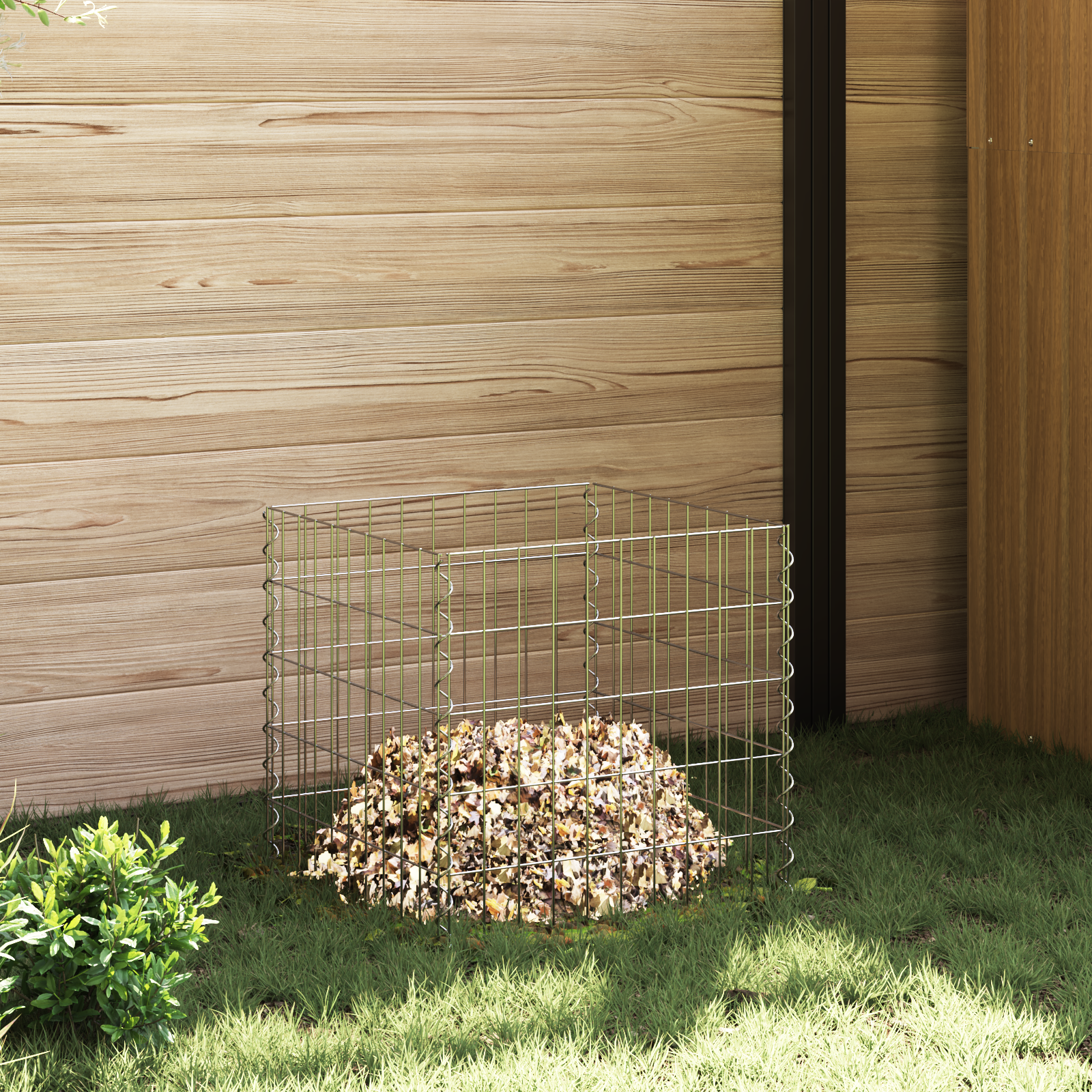 Compostiera Grigio Acciaio