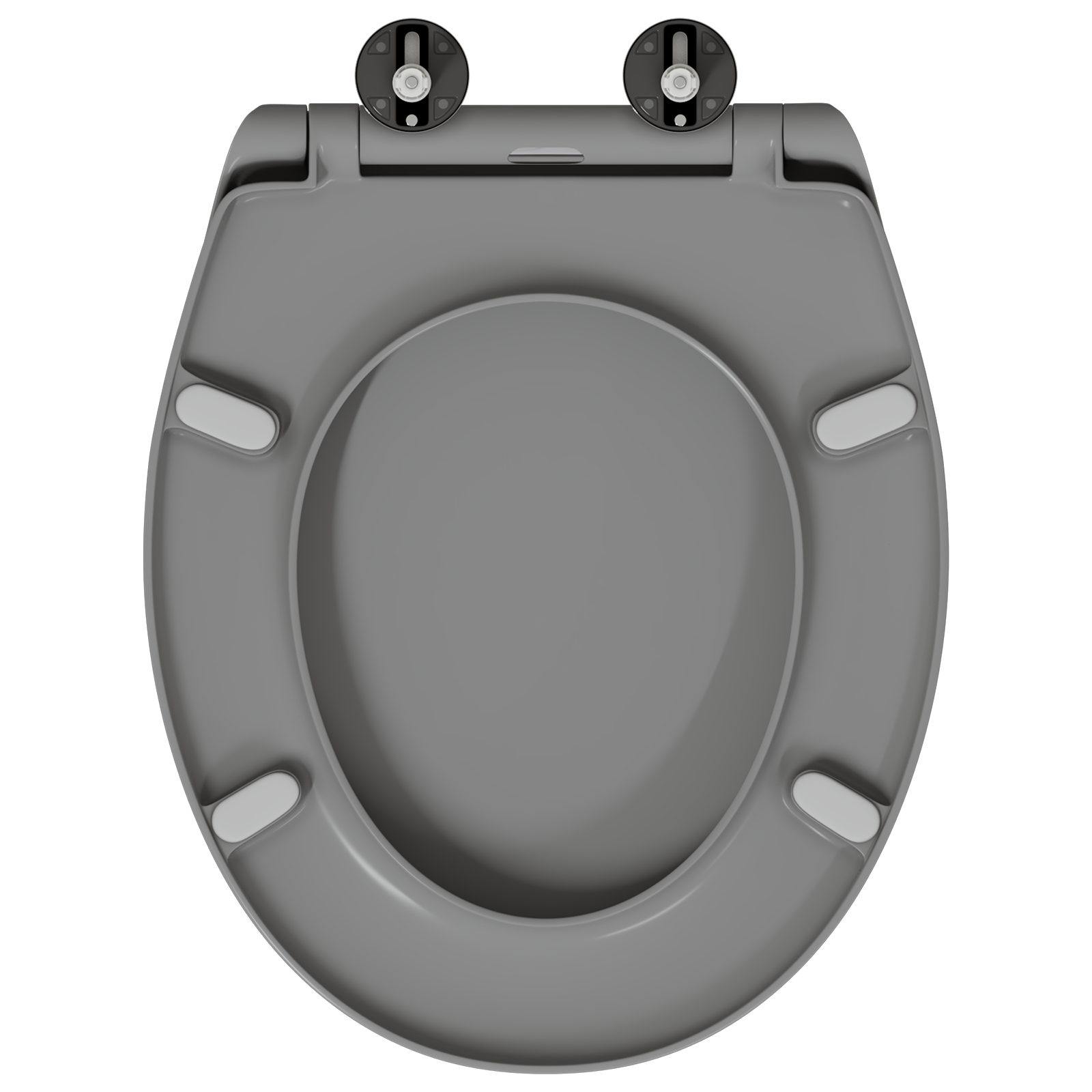 Sedile Del Wc Con Rilascio Rapido Grigio 44.8 X 37.3 X 4.2 cm - Image 5