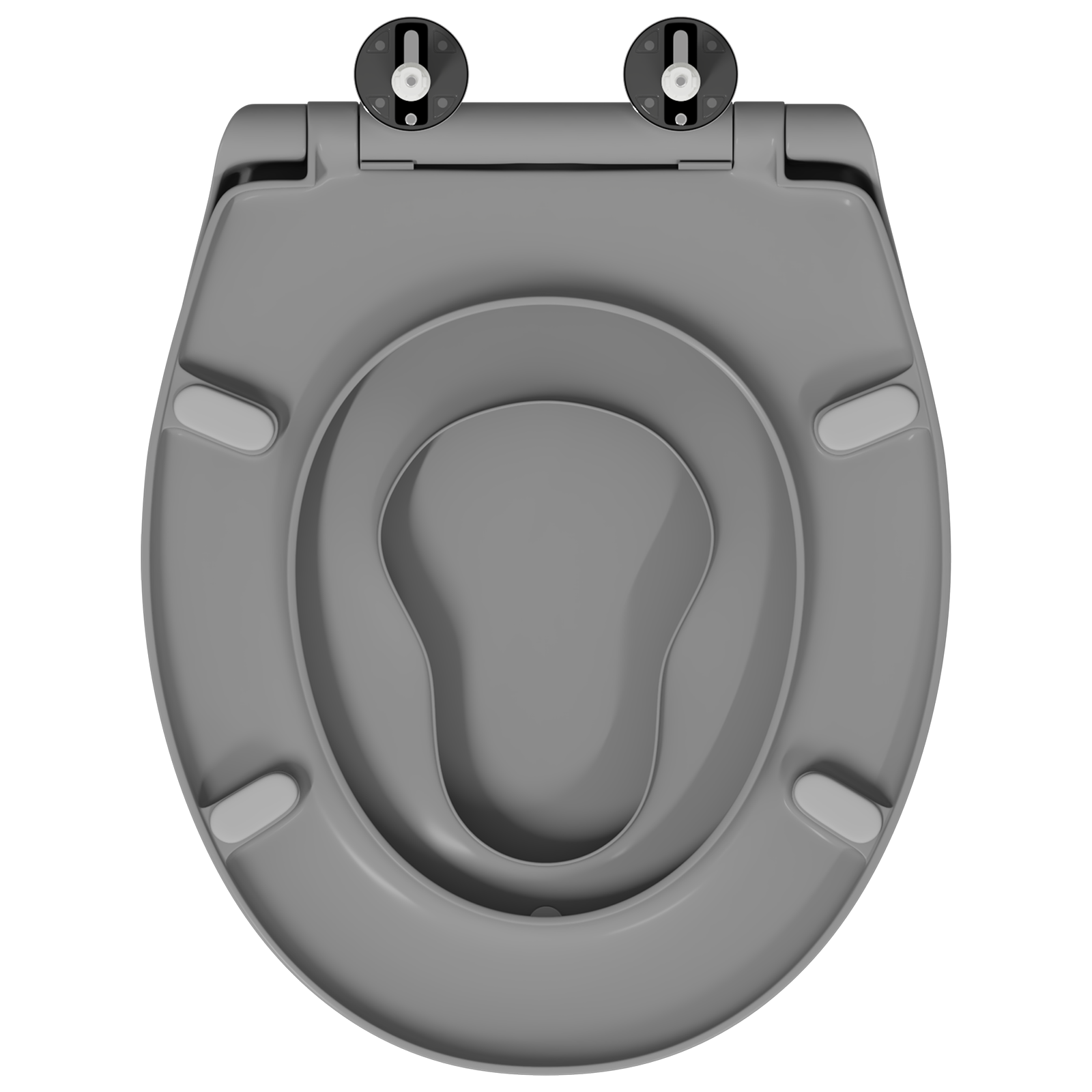 Sedile Del Wc Con Rilascio Rapido Grigio 44,5 X 37,3 X 4,3 cm - Image 6