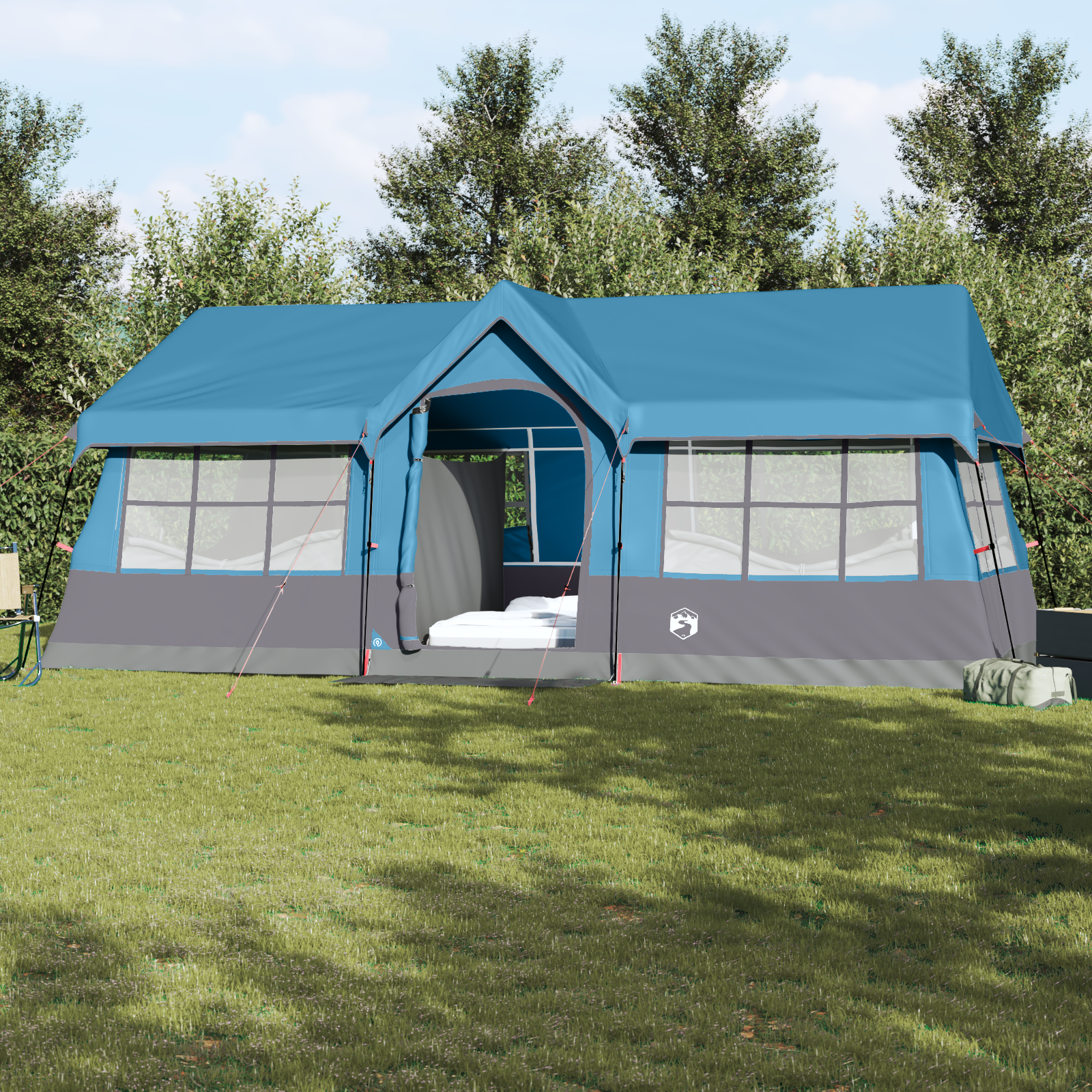 Tende Con Tetto Blu 622 X 295 X 238 Cm Poliestere