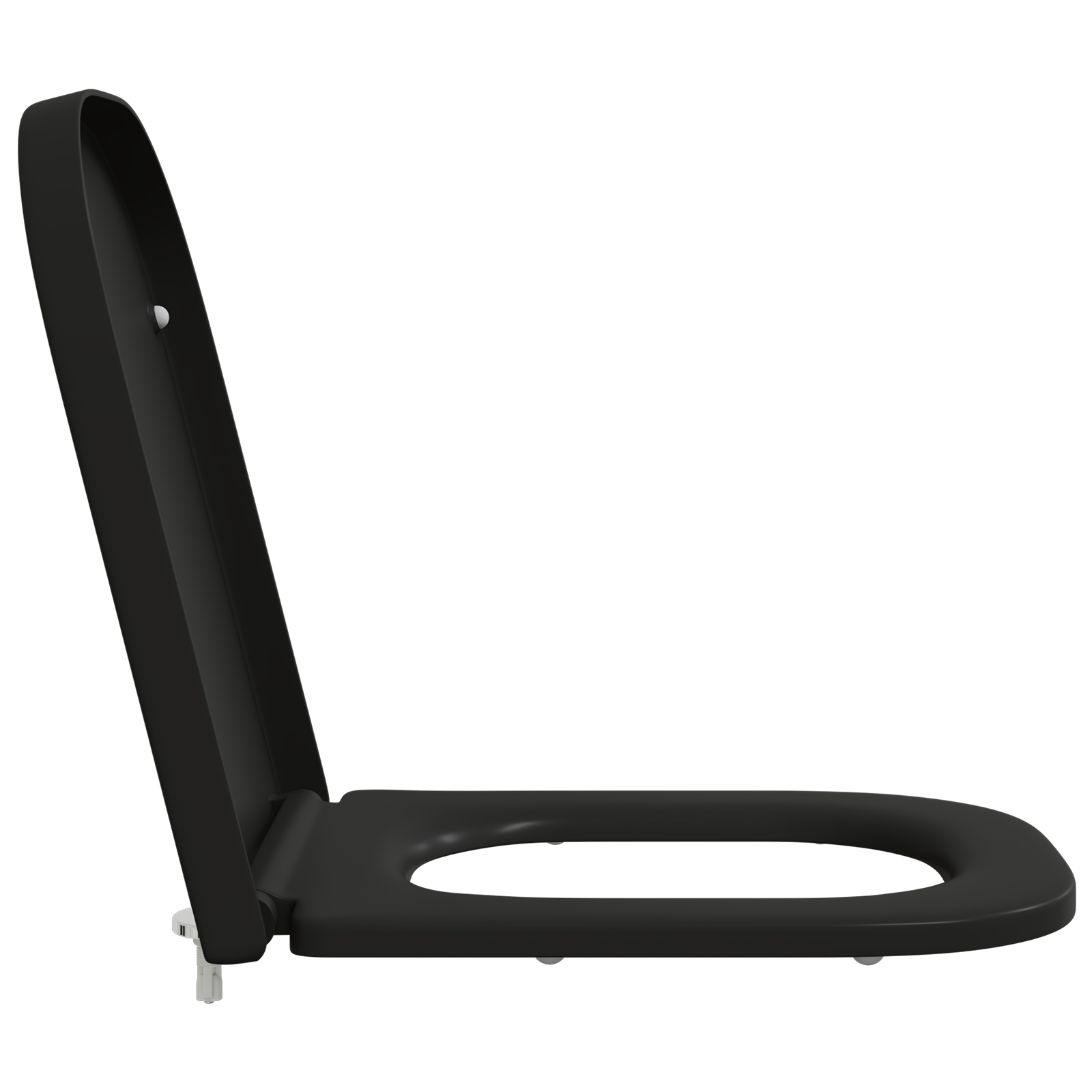 Sedile Del Wc Con Rilascio Rapido Nero 44.5 X 35 X 3.6 cm - Image 6