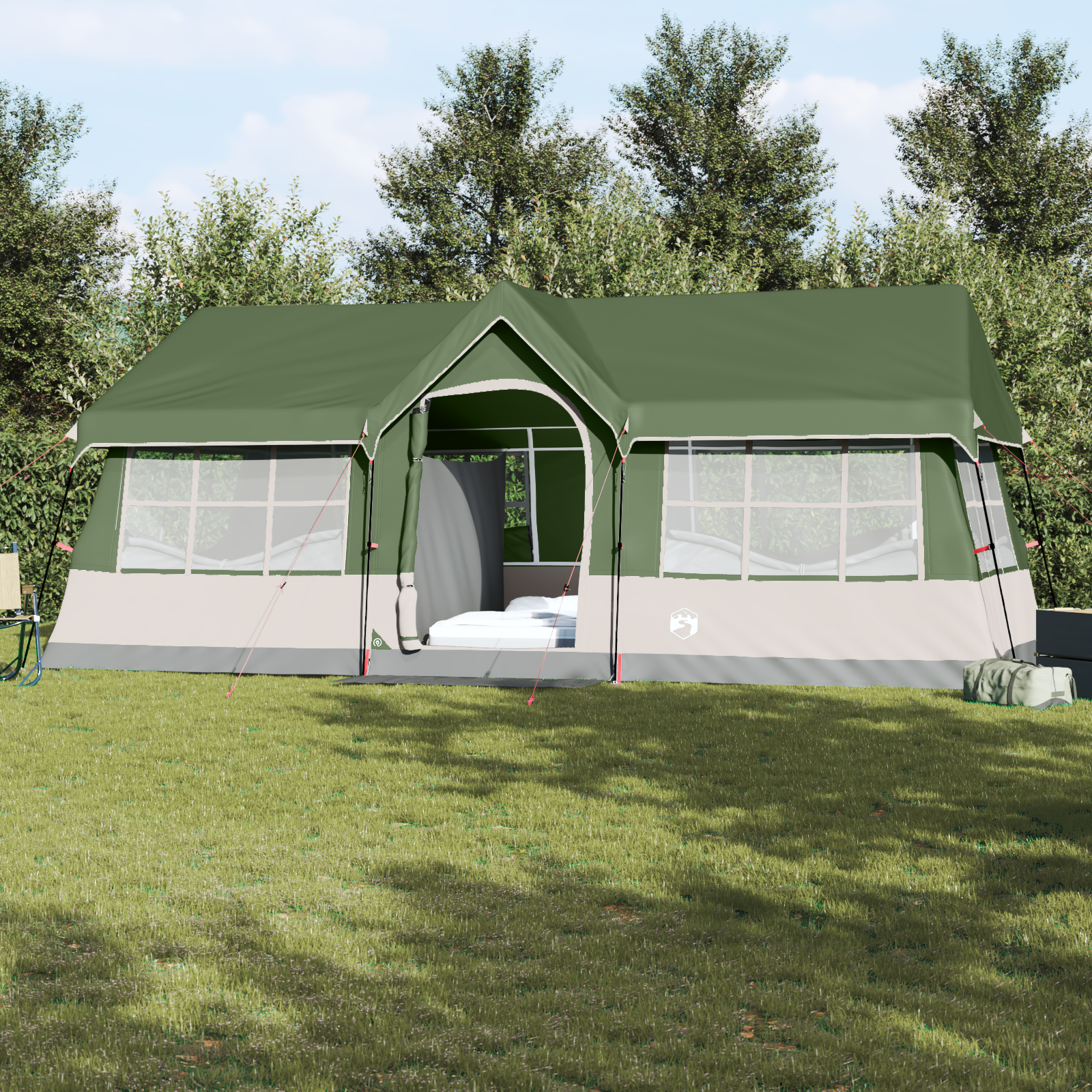 Tende Con Tetto Verde 622 X 295 X 238 Cm Poliestere