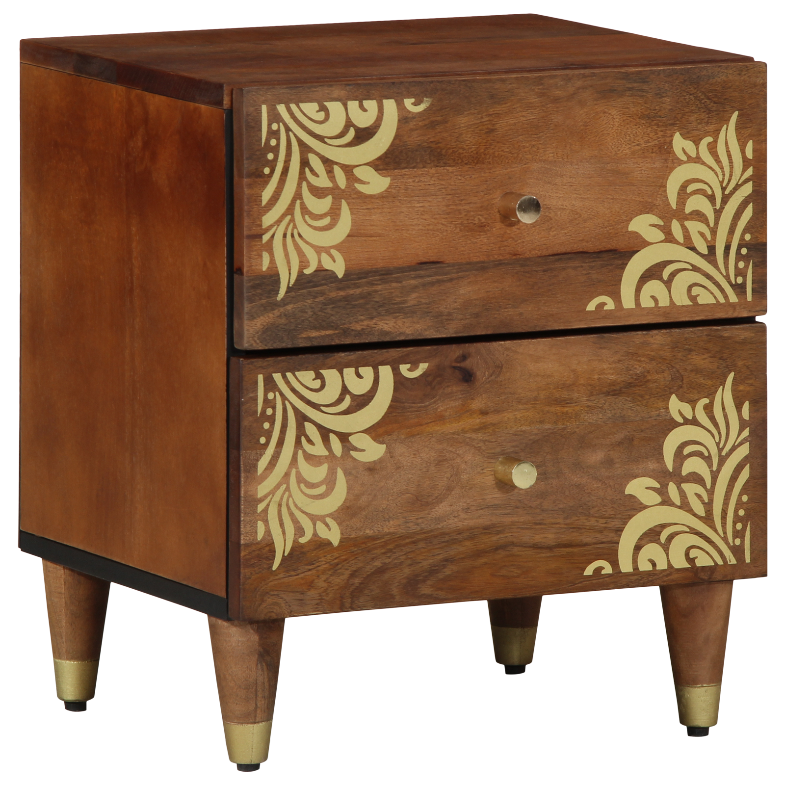 Armadio Da Notte Con Cassetto Marrone Ambrato 40 X 33 X 46 cm