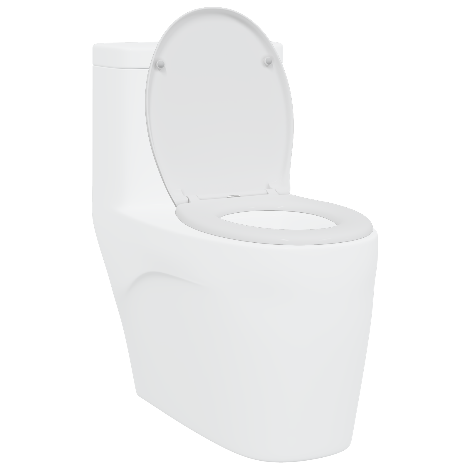 Sedile Del Wc Con Rilascio Rapido Bianco 44.8 X 37.3 X 4.2 cm - Image 3