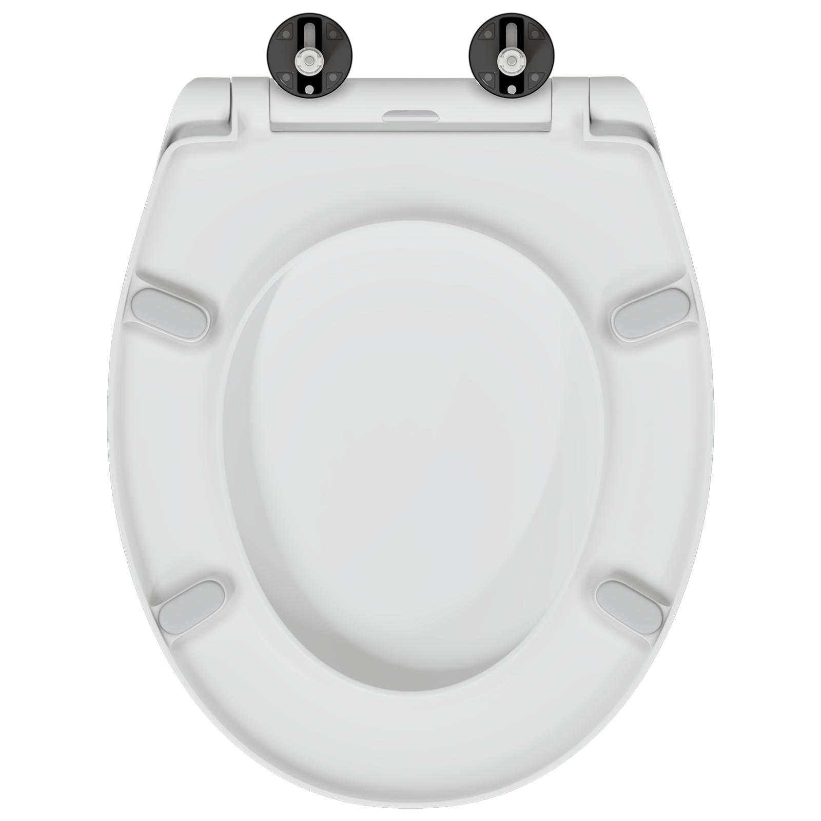 Sedile Del Wc Con Rilascio Rapido Bianco 44.8 X 37.3 X 4.2 cm - Image 5