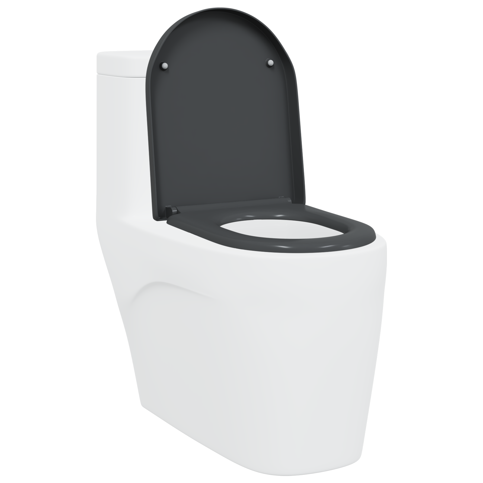 Sedile Del Wc Con Rilascio Rapido Antracite 46.2 X 36 X 4.3 cm - Image 3