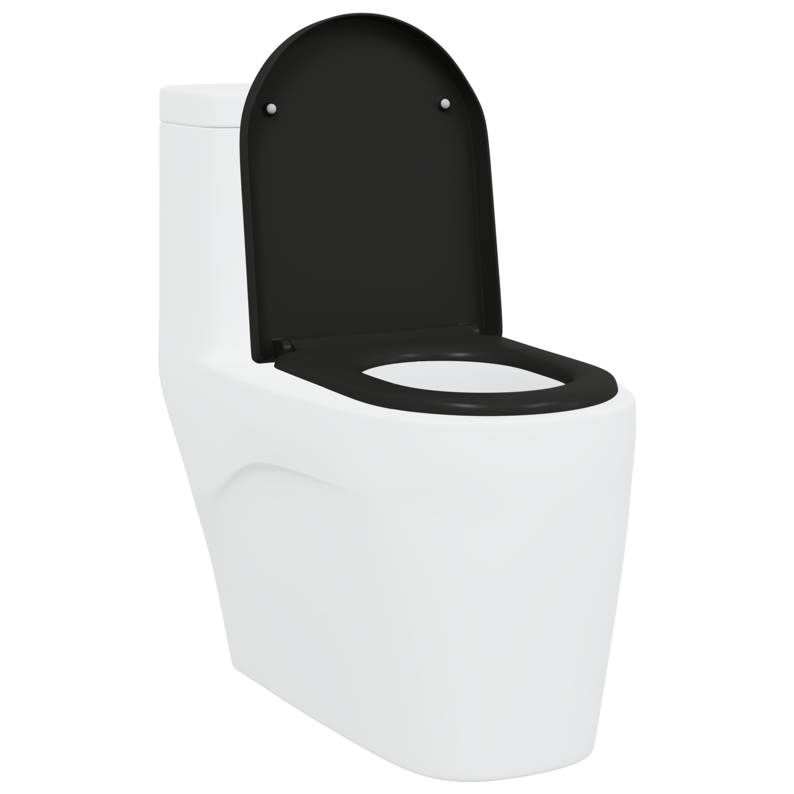 Sedile Del Wc Con Rilascio Rapido Nero 46.2 X 36 X 4.3 cm - Image 3