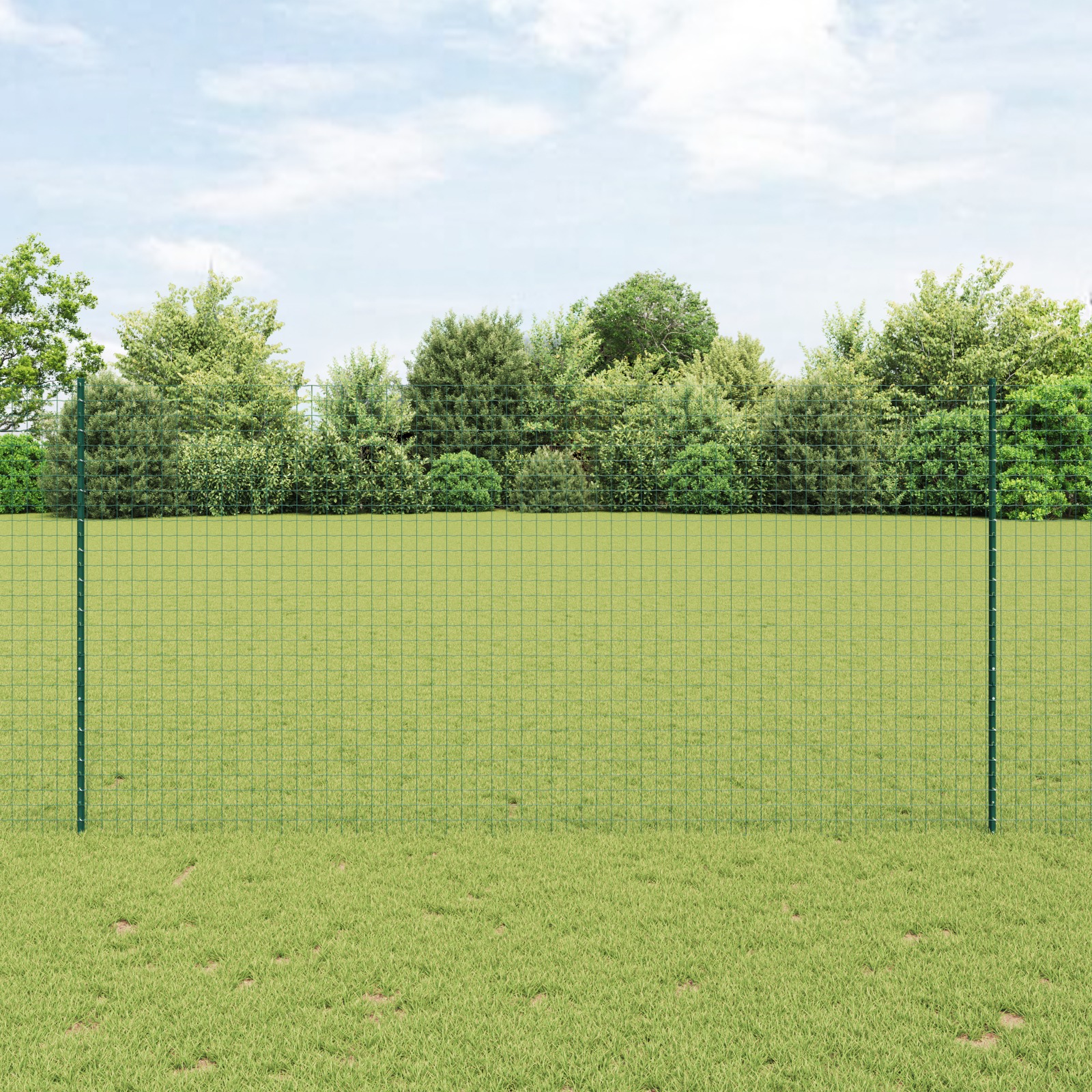 44 Pcs Pali In Acciaio Verde U-Channel
