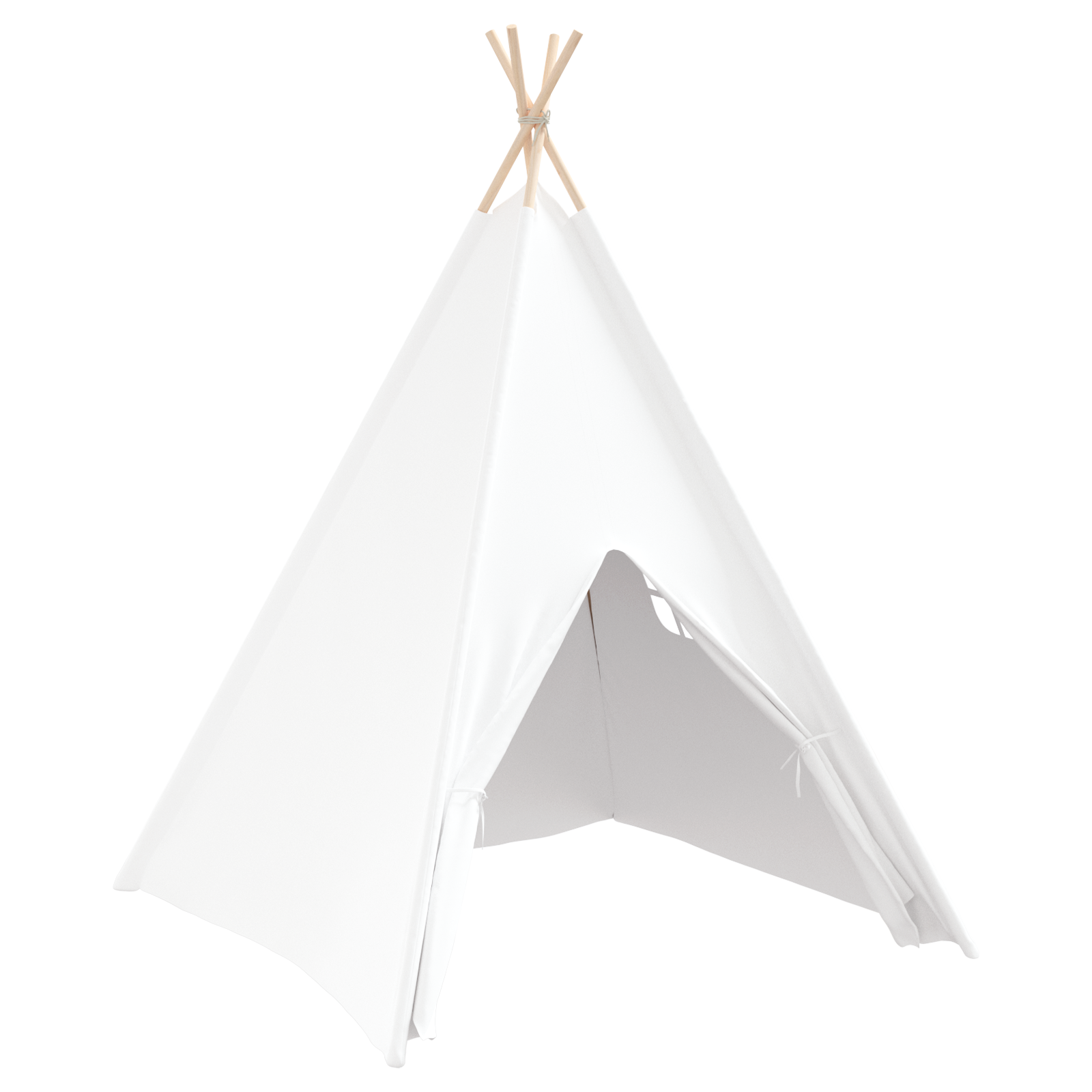 Tenda Teepee Bianco 120 X 120 X 150 Cm Tessuto E Plastica - Image 6