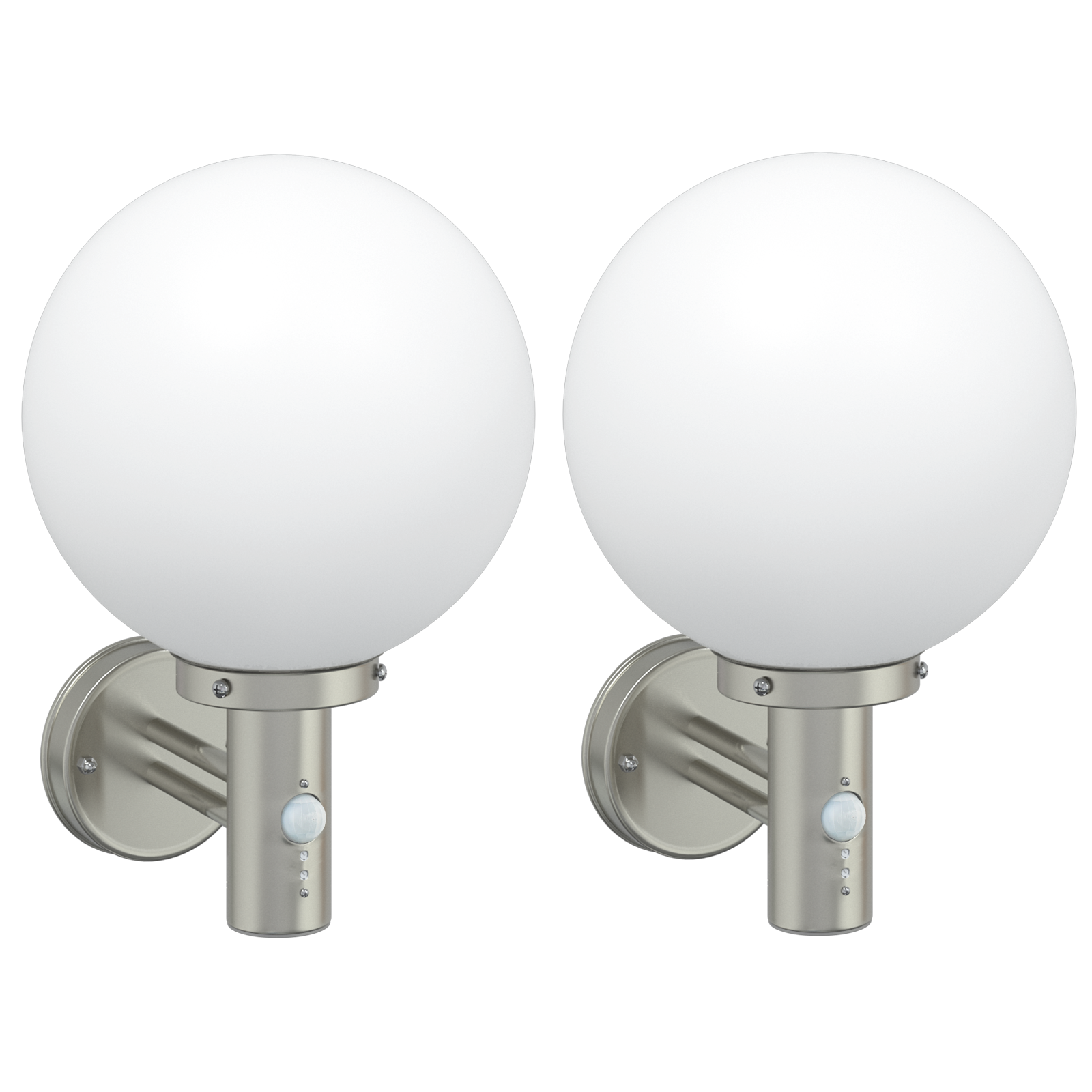 Lampade Da Parete Esterne 2 Pcs Argento 28 X 25 X 38 cm