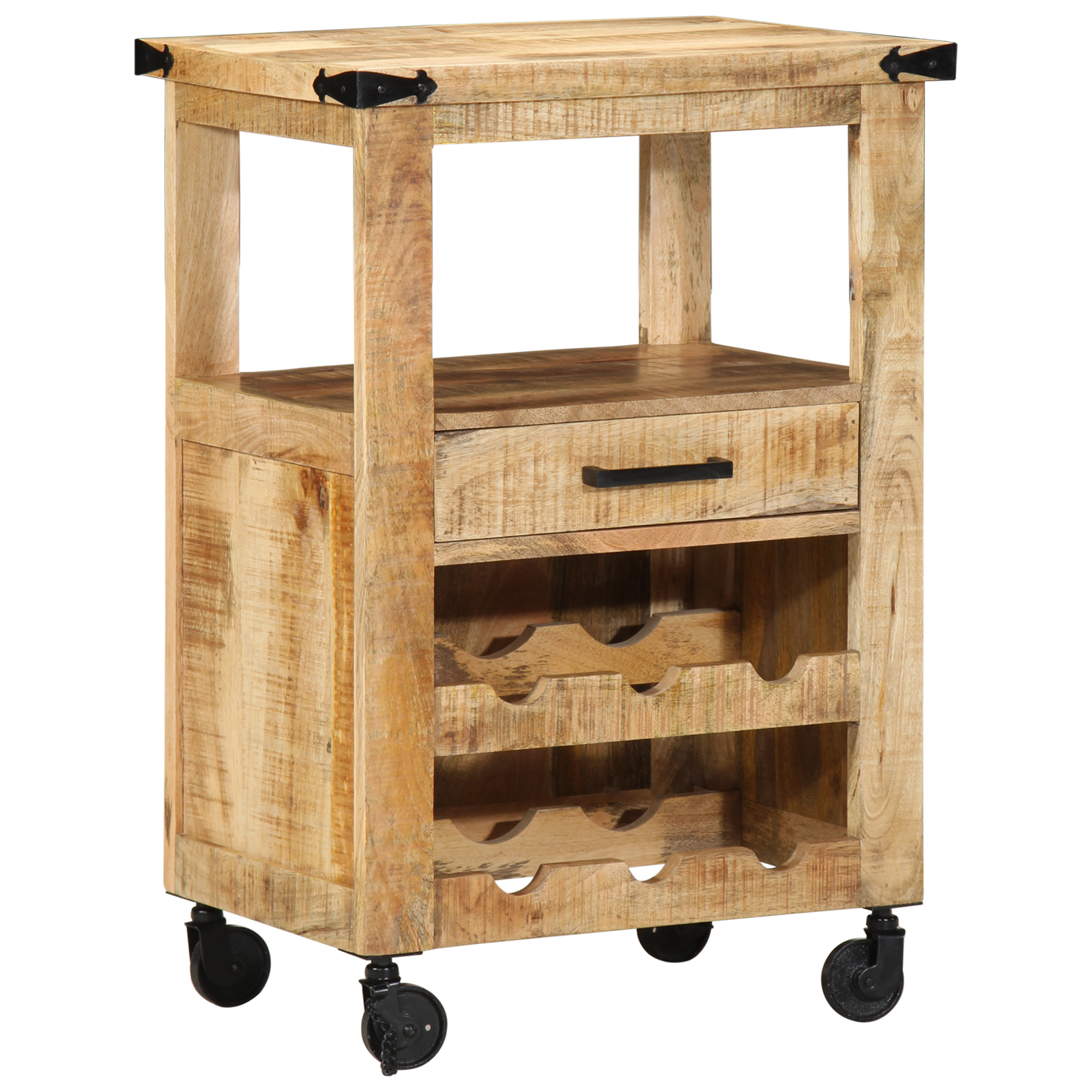 Carrello Da Cucina Marrone 55 X 40 X 80 cm
