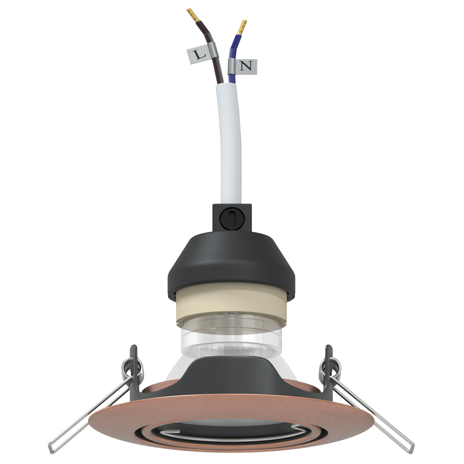 Spotlights Con I Riflettori Rame 9 X 9 Cm Metallo - Image 3