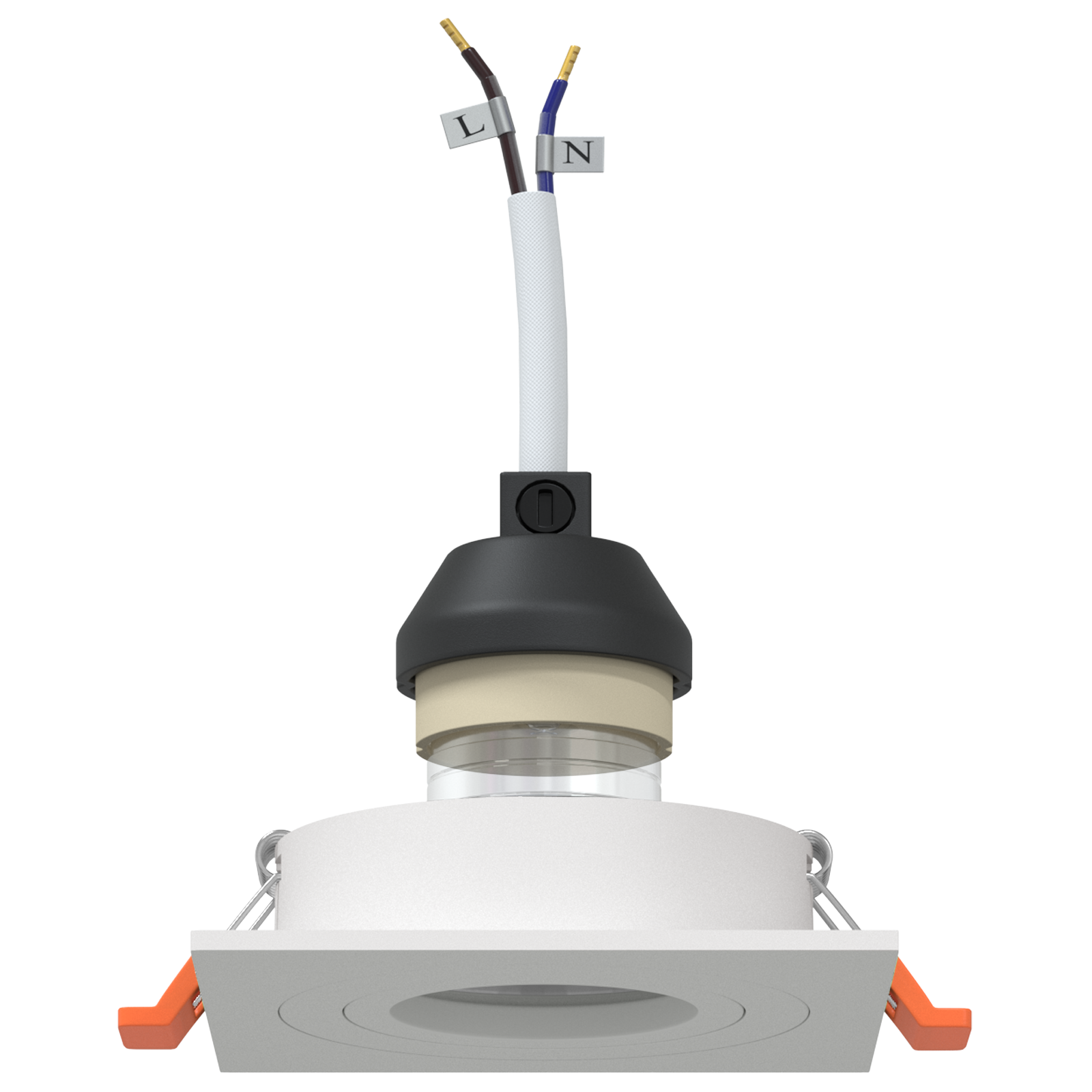 Spotlights Con I Riflettori 6 Pcs Bianco 9 X 9 X Cm Alluminio - Image 3