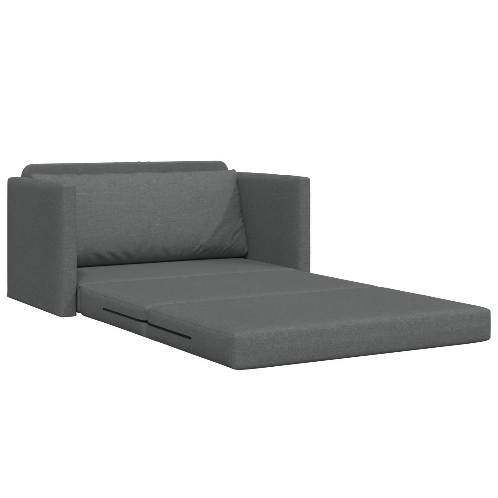 Divano Letto Grigio Scuro 124 X 71 X 78 Cm Velluto - Image 5