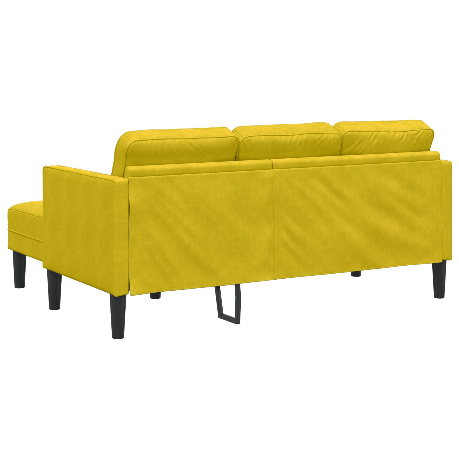 Set Di Divani Giallo 173 X 131 X 67 Cm Velluto - Image 6