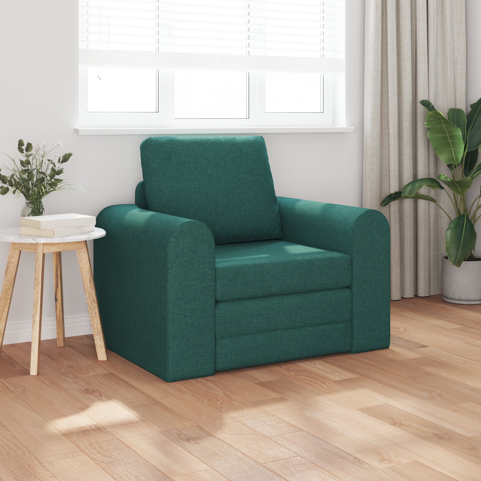 Divano Letto Verde Scuro 98 X 71 X 83 Cm Velluto