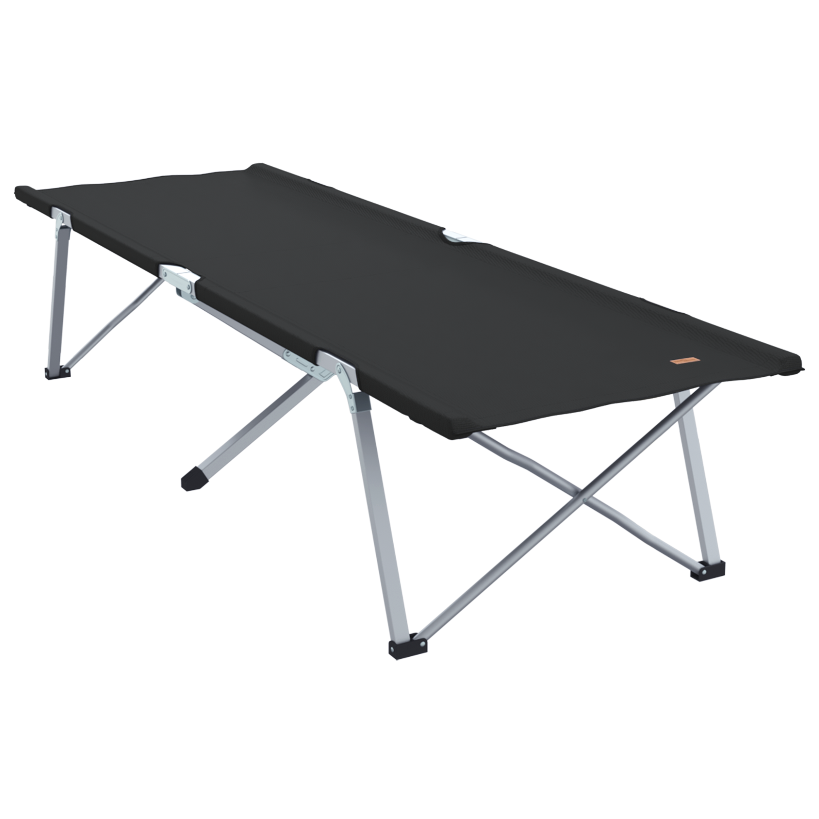 Letto Da Campeggio Pieghevole 2 Pcs Nero 62 X 194 X 42 cm - Image 3