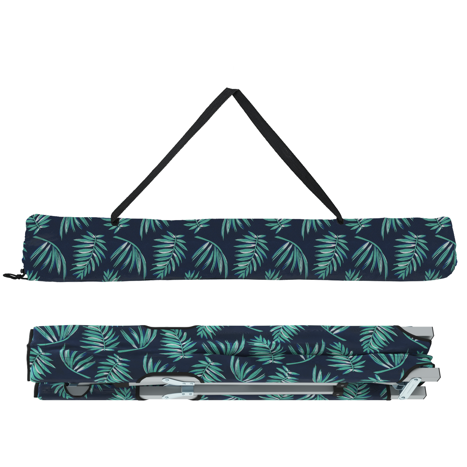 Letto Da Campeggio Pieghevole 2 Pcs Motivo A Foglia - Image 5