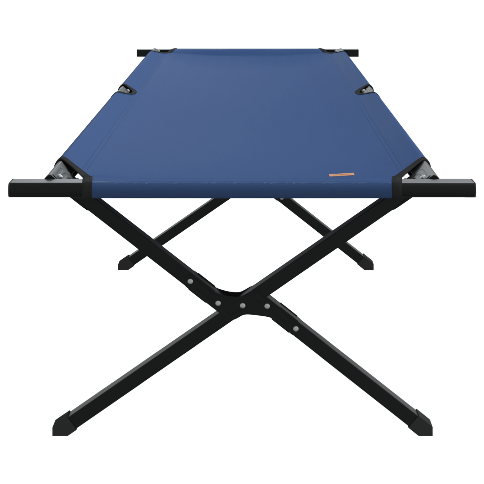 Letto Da Campeggio Pieghevole Blu Tessuto Oxford - Image 3