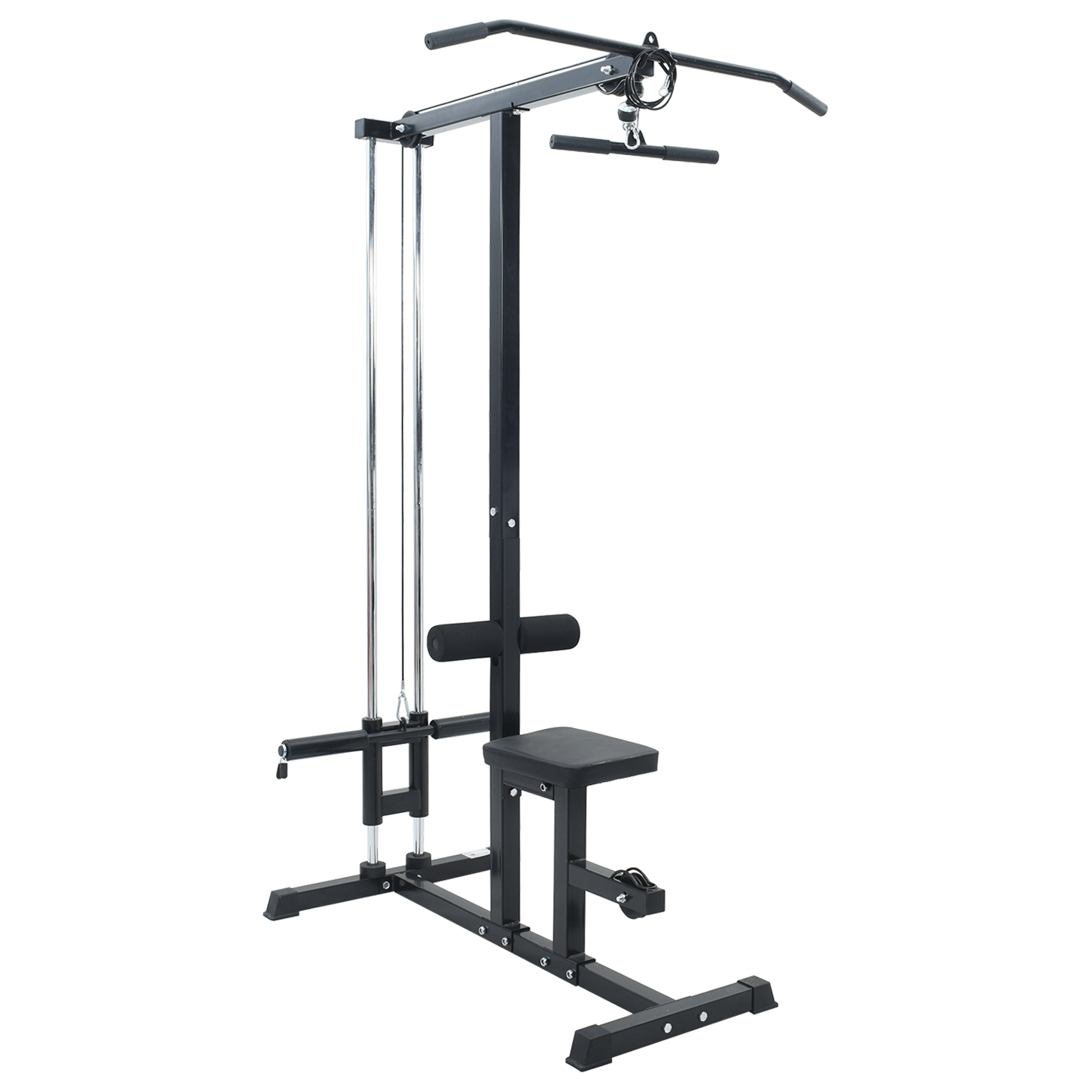Lat Machine Nero 110 X 70 X 187 Cm Acciaio Verniciato A Polvere