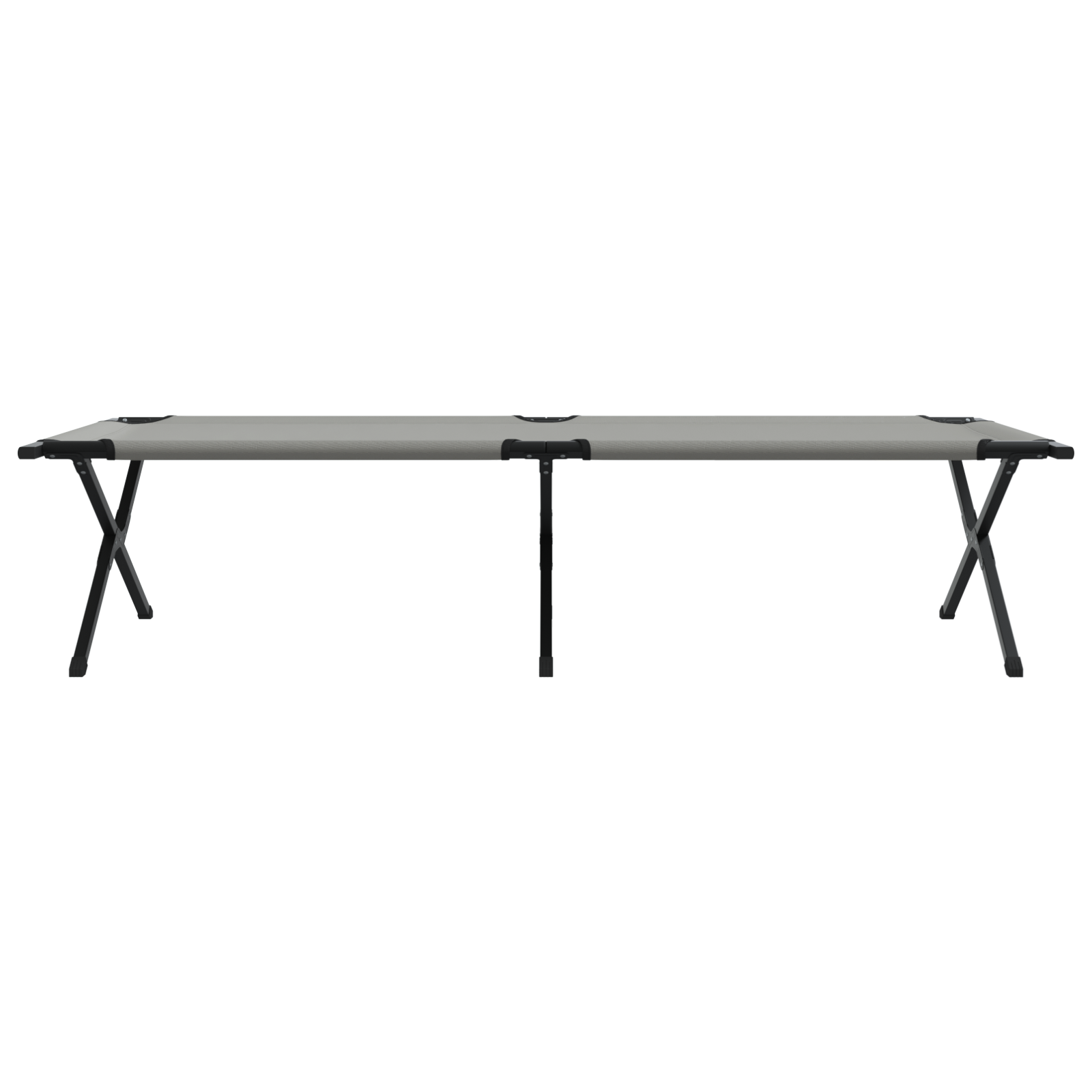 Letto Da Campeggio Pieghevole Grigio Tessuto Oxford - Image 6