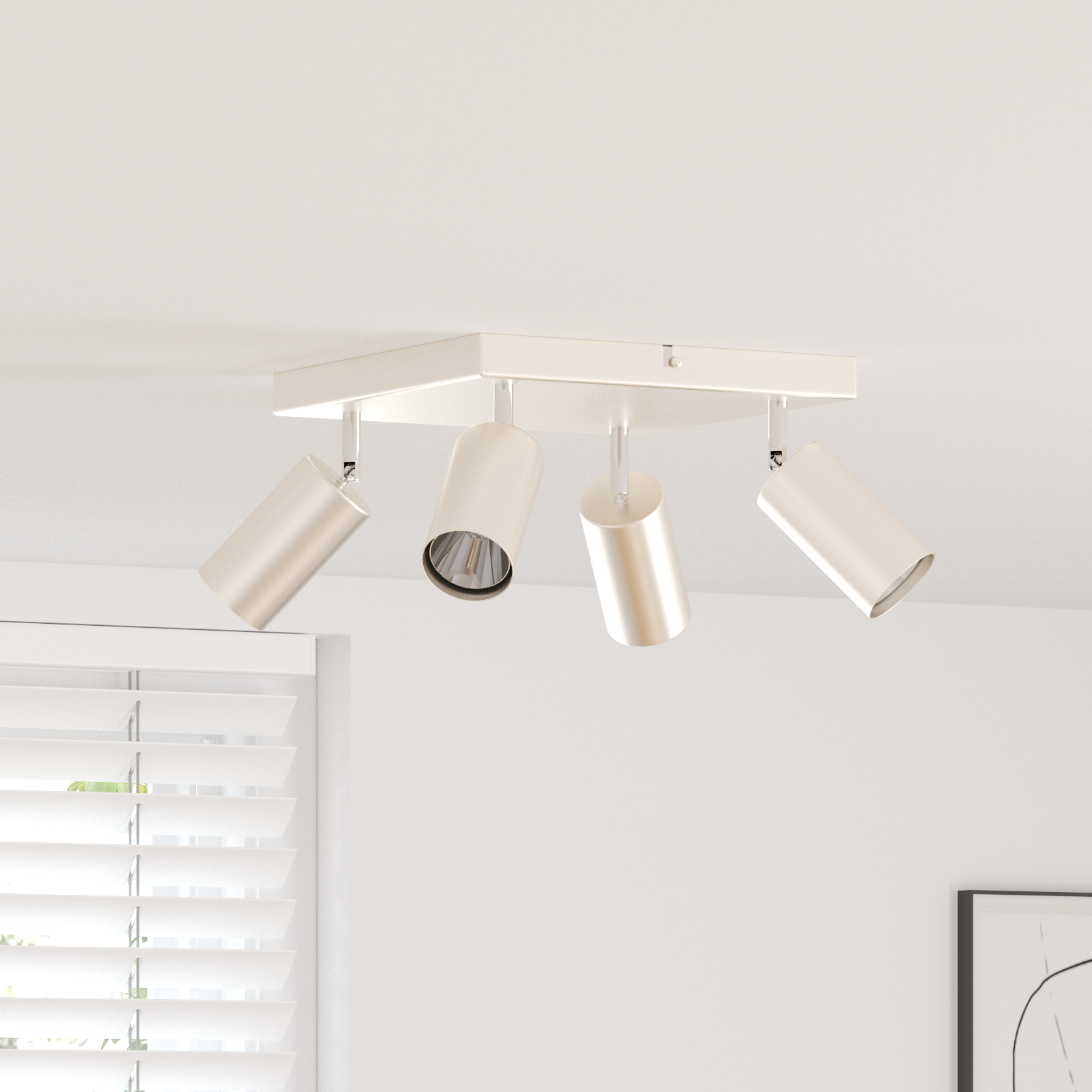 Faretto Da Soffitto Nickel Spazzolato 26 X 26 X 16.5 Cm Acciaio