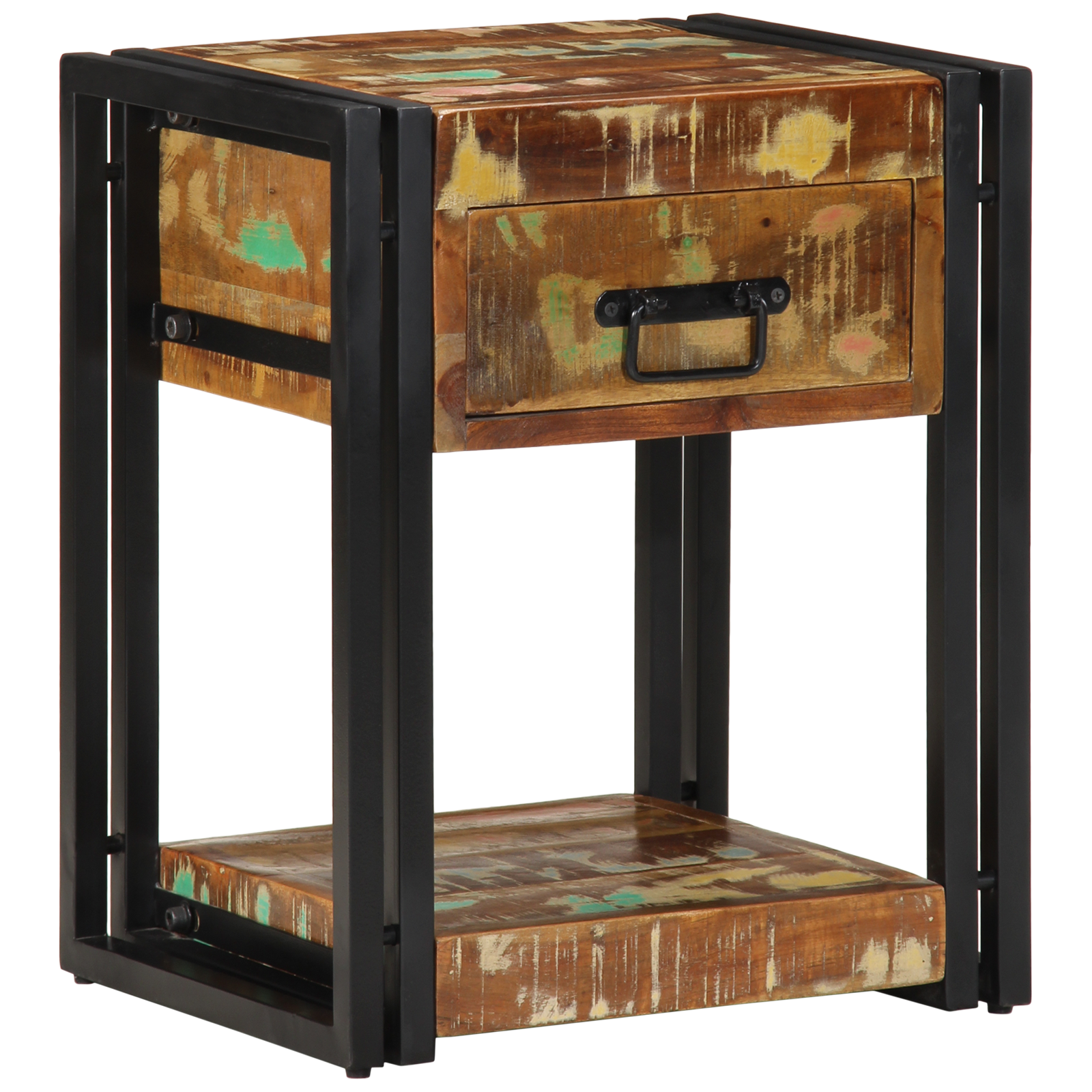Armadio Da Notte Con Cassetto 2 Pcs Multicolore 40 X 35 X 50 cm