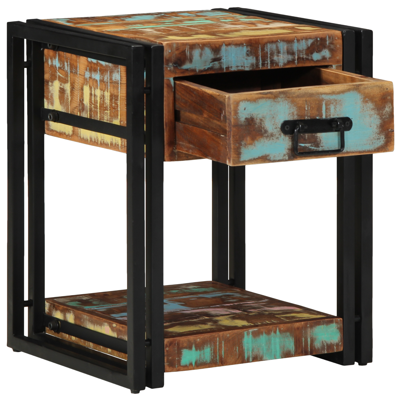 Armadio Da Notte Con Cassetto Multicolore 40 X 40 X 50 cm