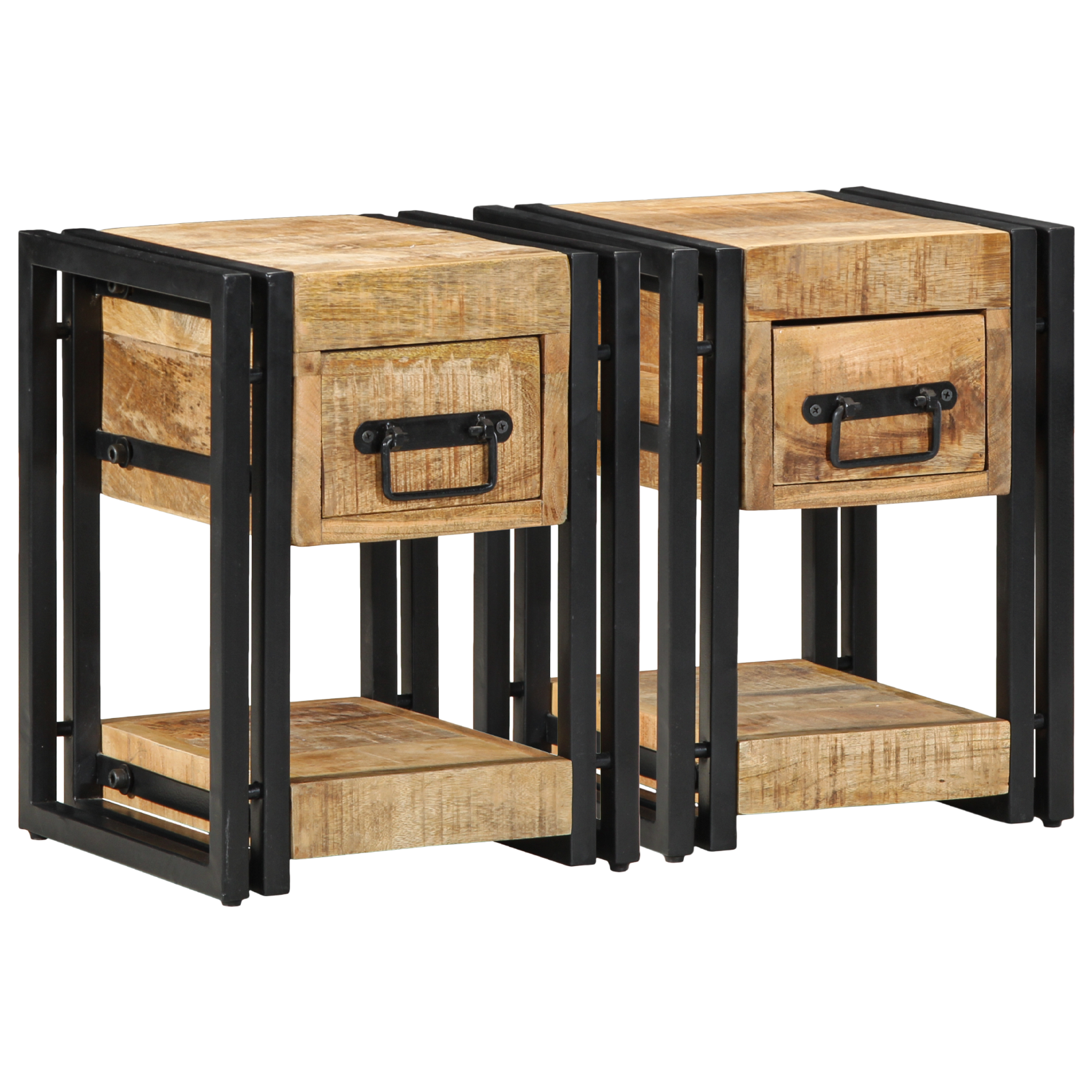 Armadio Da Notte Con Cassetto 2 Pcs Marrone 30 X 30 X 40 cm - Image 5