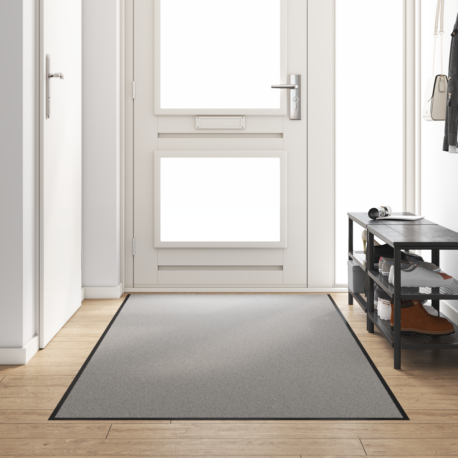 Zerbino Rectangolare Grigio 120x250 cm