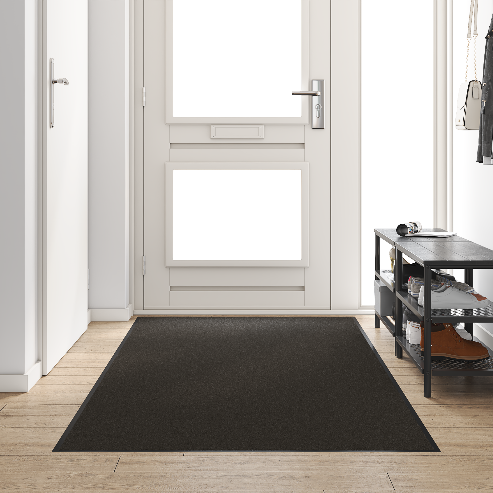 Zerbino Rettangolare Nero 120x250 cm