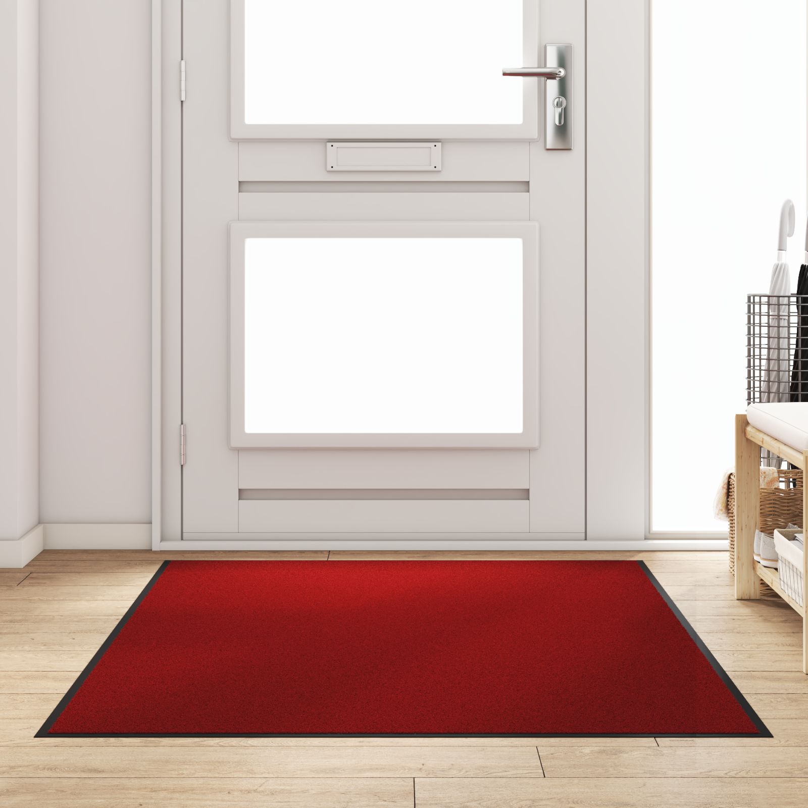 Zerbino Rettangolare Rosso 120x180 Cm Di Vidaxl