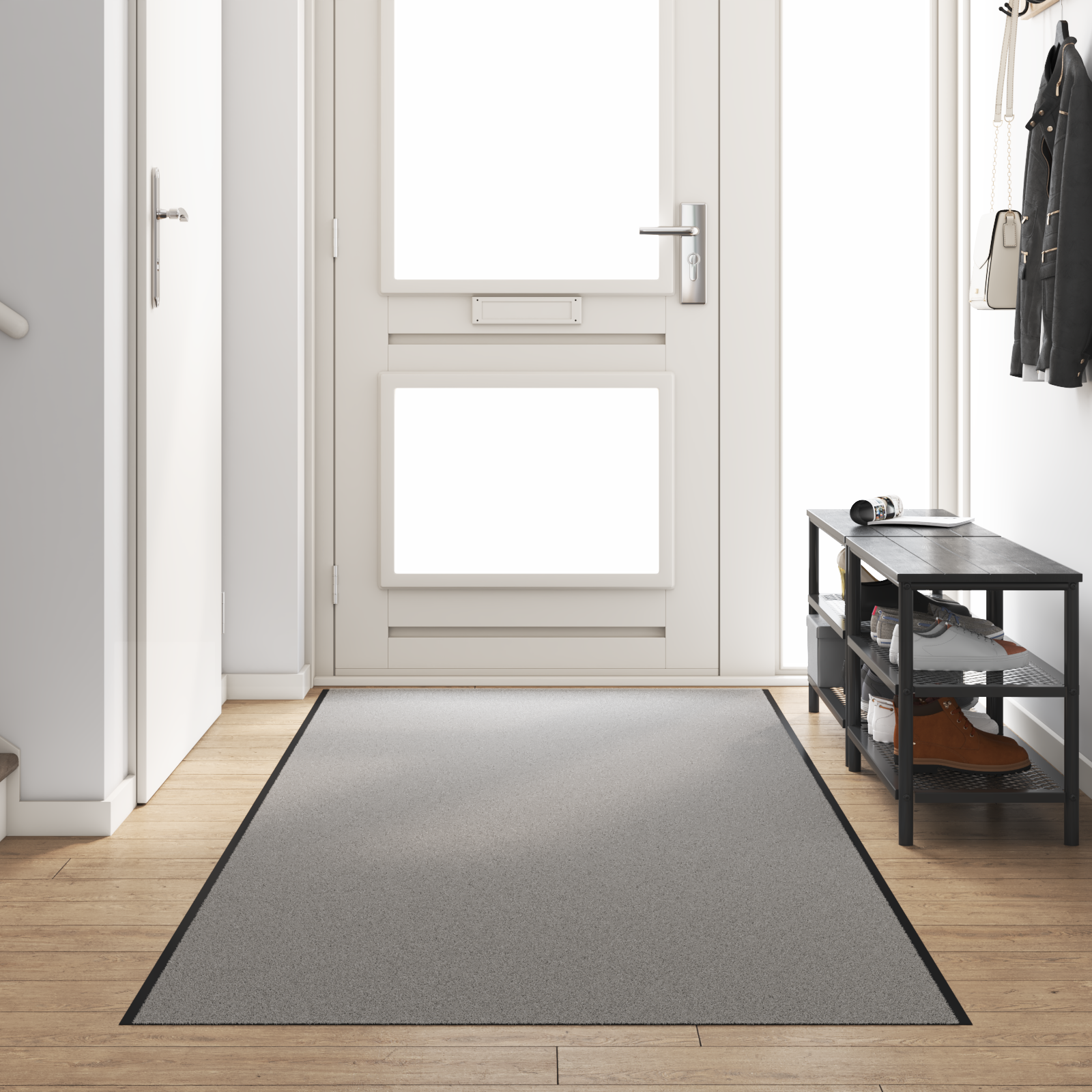Zerbino Rectangolare Grigio 120x350 cm