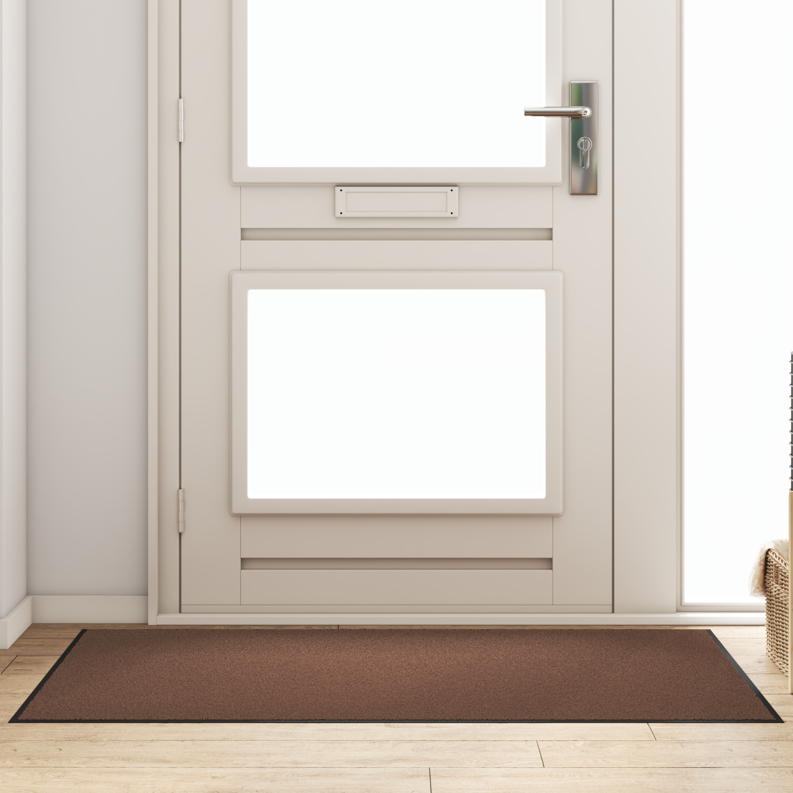 Zerbino Rettangolare Marrone 90x150 Cm Di Vidaxl