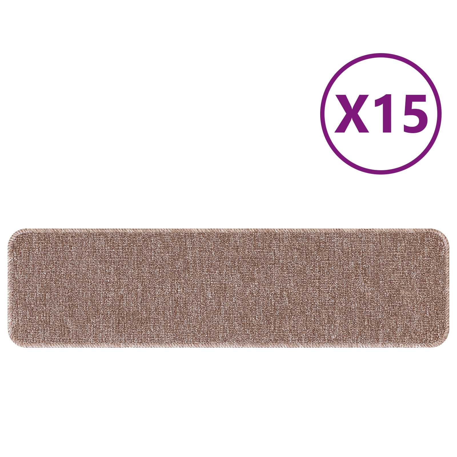 Tappetini Antiscivolo Per Scale 15 Pcs Marrone Chiaro - Image 3