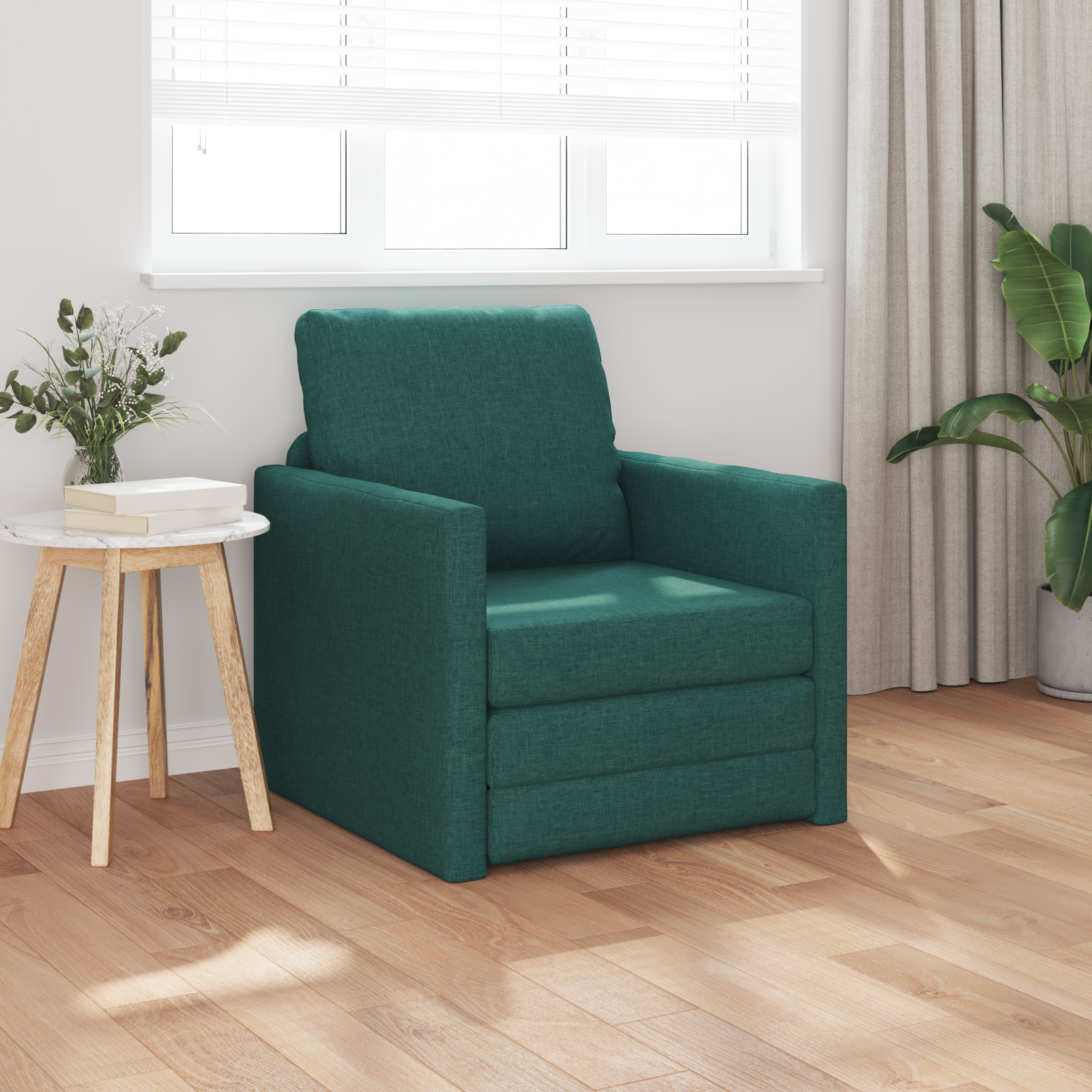 Divano Letto Verde Scuro 74 X 77 X 81 Cm Velluto