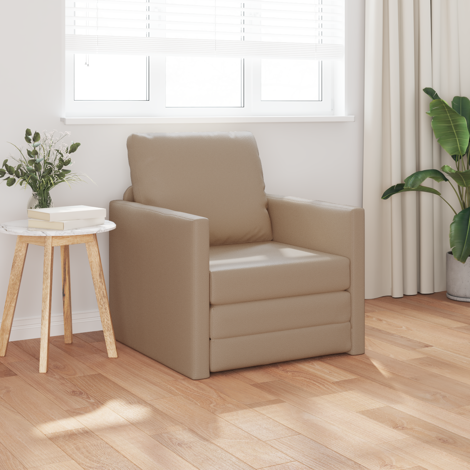 Divano Letto Cappuccino 74 X 77 X 81 Cm Velluto