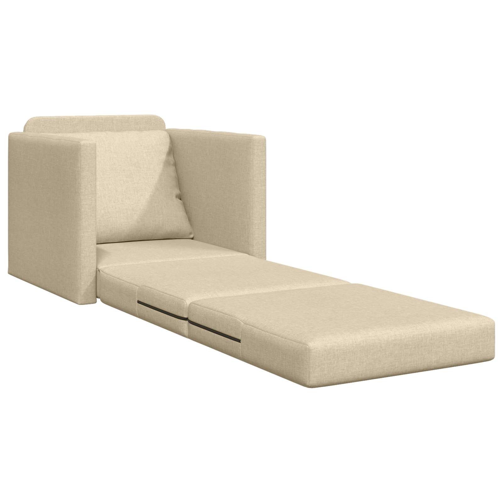 Divano Letto Crema 74 X 77 X 81 Cm Velluto - Image 4