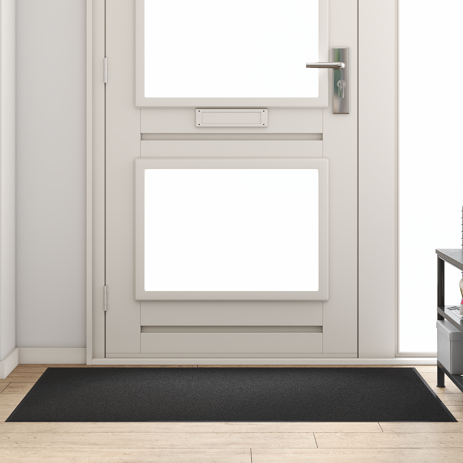 Zerbino Rettangolare Nero 90x150 cm