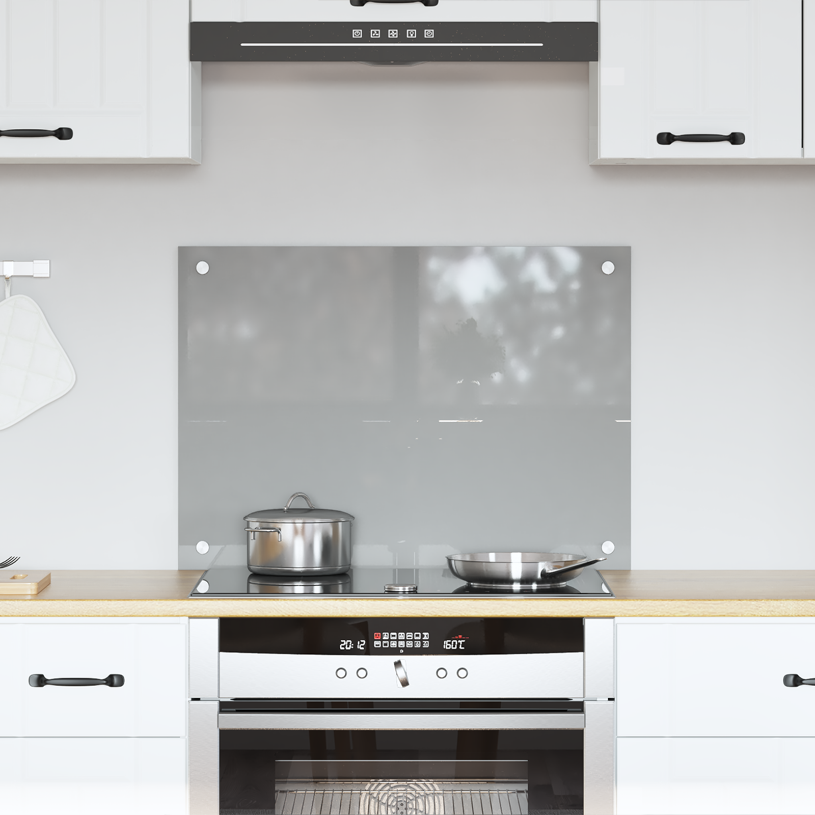 Rivestimento Da Cucina Grigio Chiaro 70 X 50 X 0,6 cm