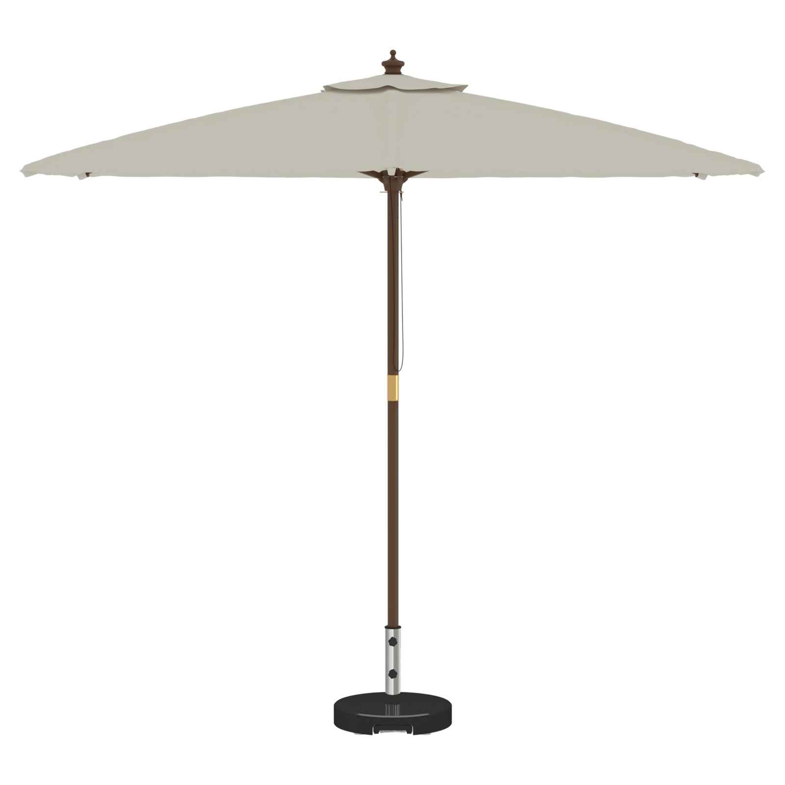 Base Per Ombrellone Nero 45 X 45 X 37.5 Cm Granito - Image 3