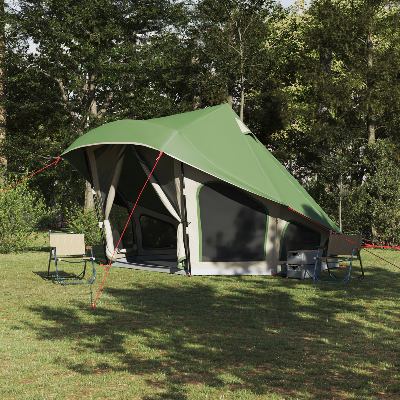 Tenda Tipi Familiare Con Tetto Verde 508 X 470 X 300 cm