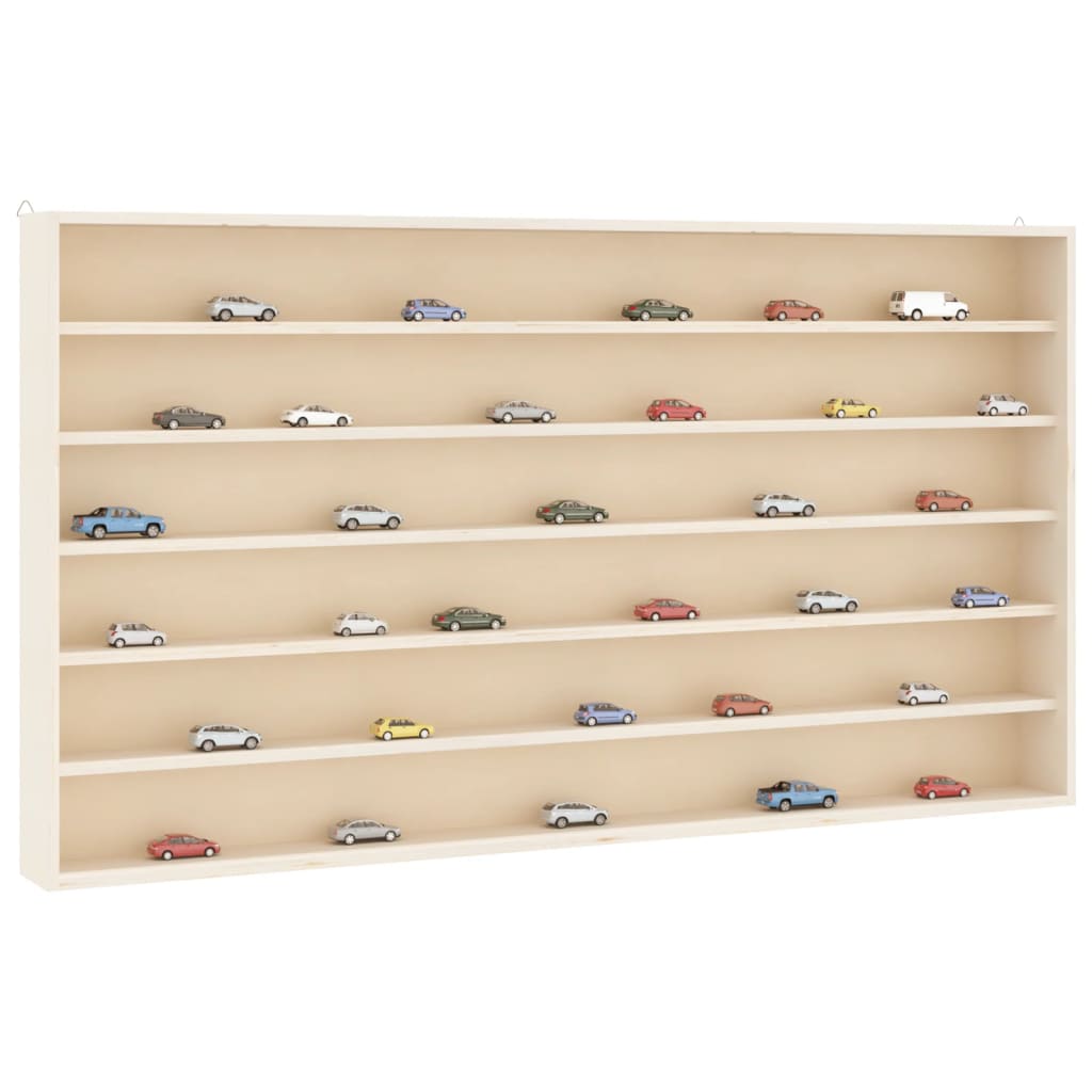 vidaXL Sammlervitrine aus Holz mit 6 Regalen 80x8,5x55 cm