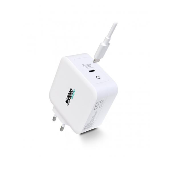 Caricabatterie da Parete + Cavo USB C Urban Factory GSC10UF Bianco