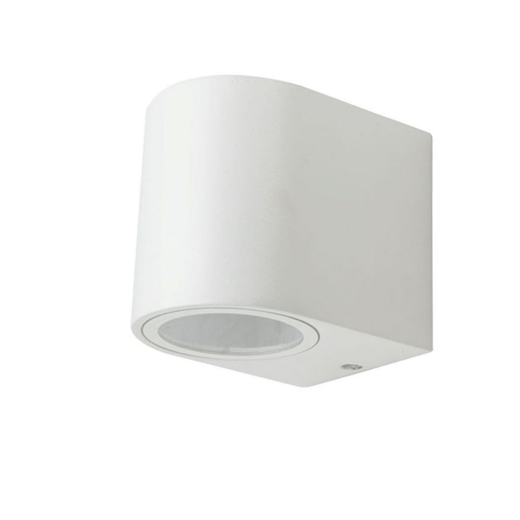 Wall Sleek Wall Fitting Round White Body 1way Ip44