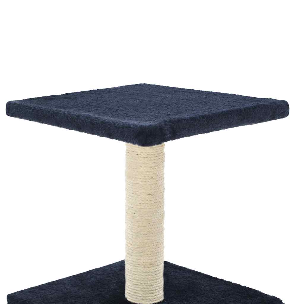 Albero Per Gatti Con Tiragraffi In Sisal 55 Cm Blu Scuro - Image 5