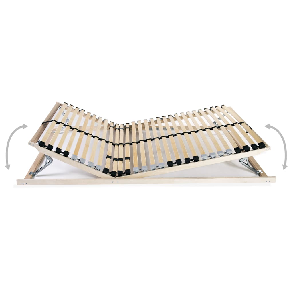 Reti A Doghe 2 Pz 7 Zone Con 28 Doghe In Legno 70x200 cm
