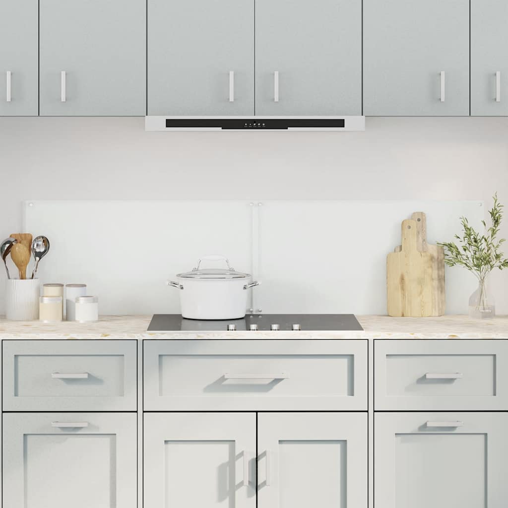 Paraschizzi Per Cucina 2 Pz Trasparente 80x50cm Vetro Temperato