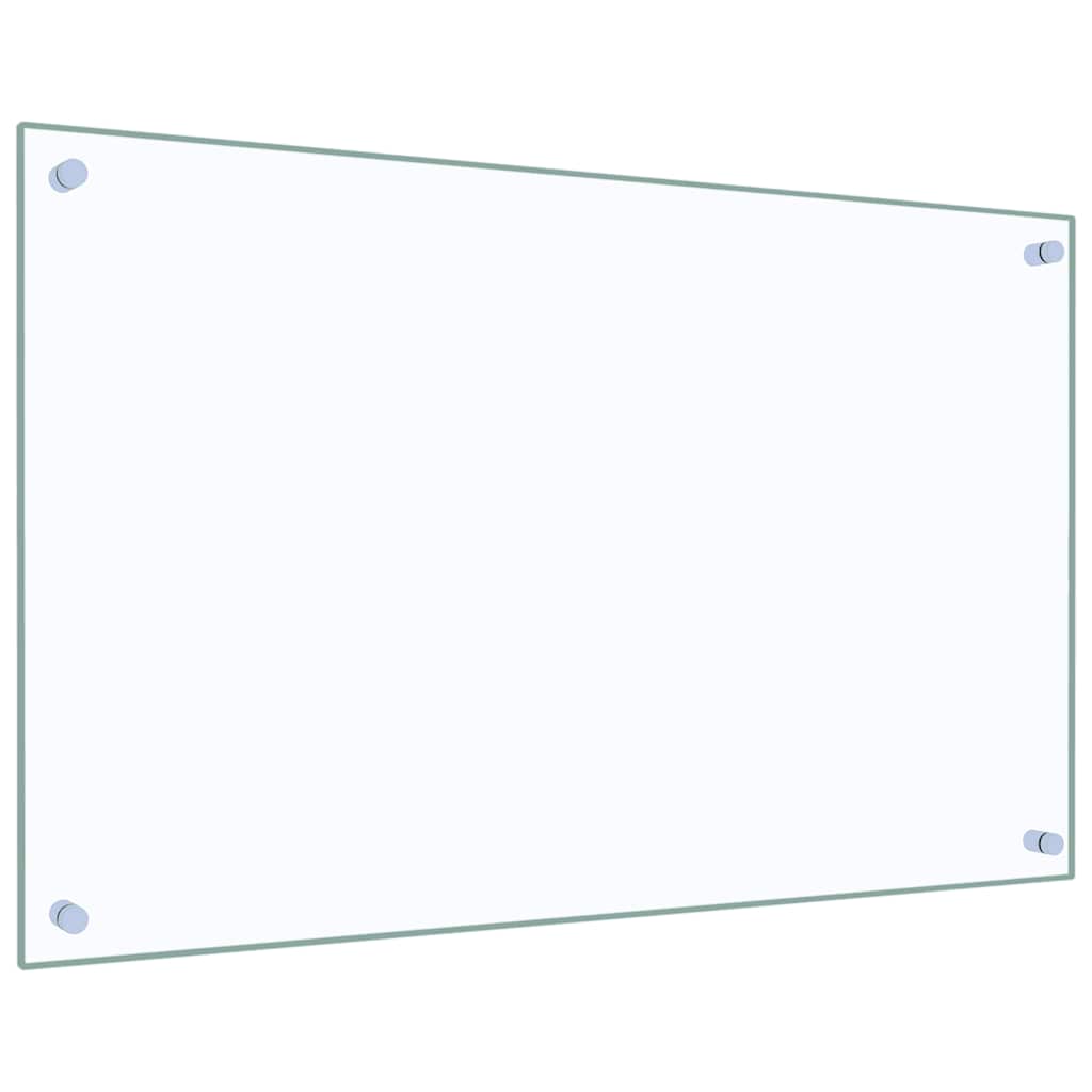 Paraschizzi Per Cucina 2 Pz Trasparente 80x50cm Vetro Temperato - Image 5
