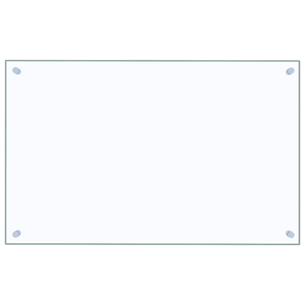 Paraschizzi Per Cucina 2 Pz Trasparente 80x50cm Vetro Temperato - Image 4